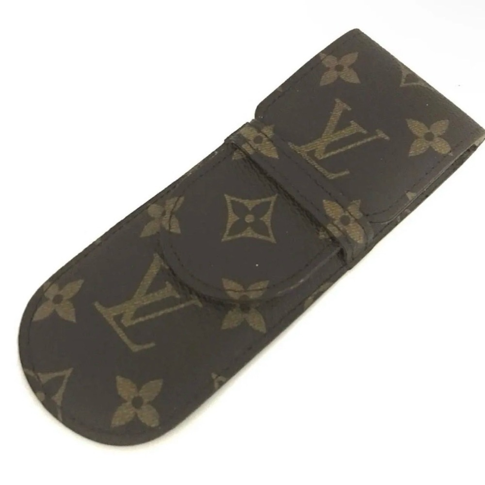 Louis Vuitton Pen Case Stylos Monogram Canvas Etui Brown LV - Picture 2 of 5